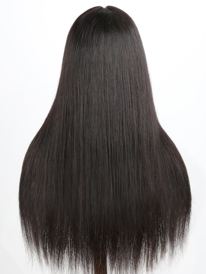 CurlyMe New Super V-part Straight Human Hair Wig Glueless No Lace Wig
