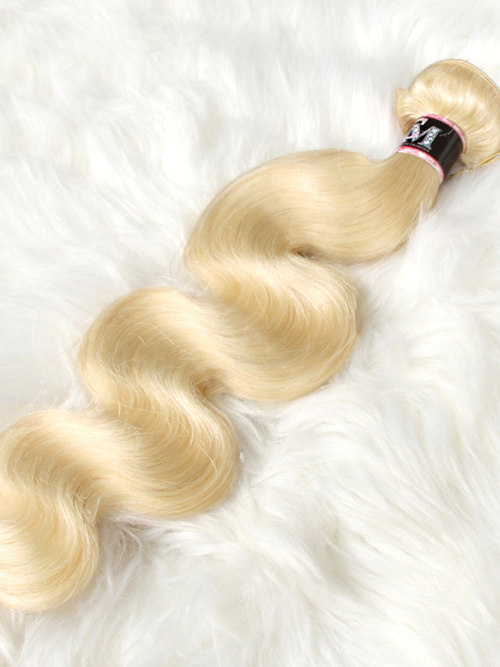Body Wave 613 Hair Bundles 1/3/4Pcs Blonde Color Hair