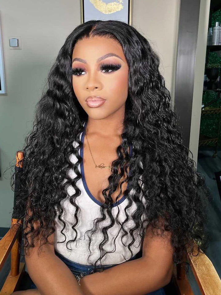CurlyMe Loose Wave Hair 13x4/13x6 Transparent Lace Front Wigs