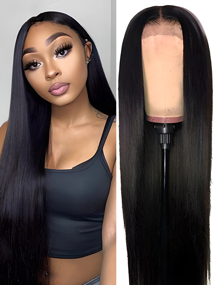 CurlyMe Swiss HD Lace/Transparent Lace Wigs Straight Long Hair Lace Front Wigs