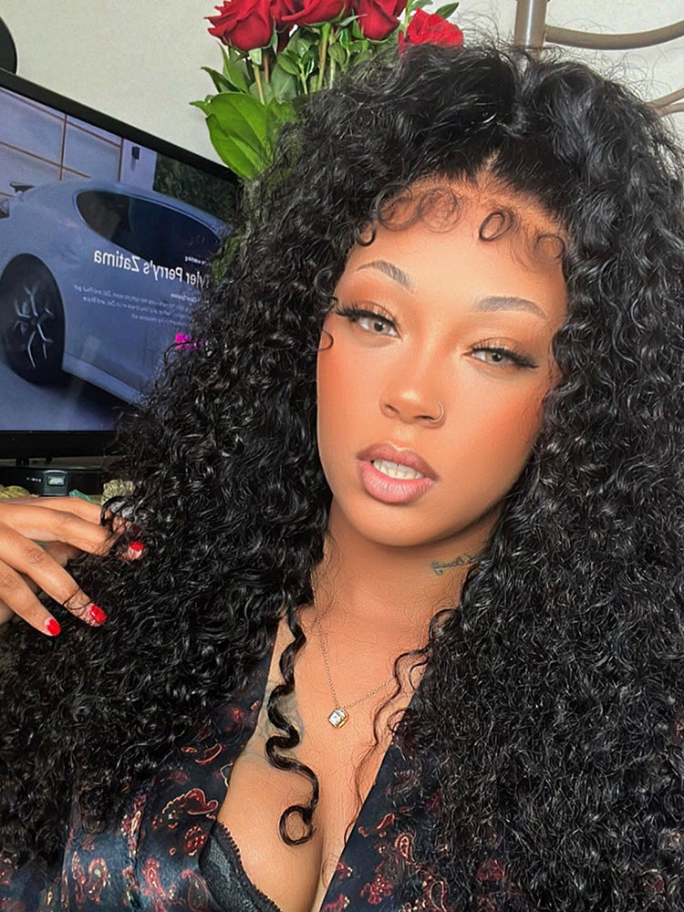 water wave 3c edge wig for black women