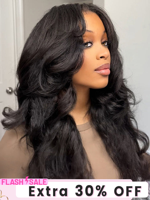 CurlyMe 3 In 1 Half Wig Kinky Straight Glueless Install Half Wig With Drawstring Beginner Friendly