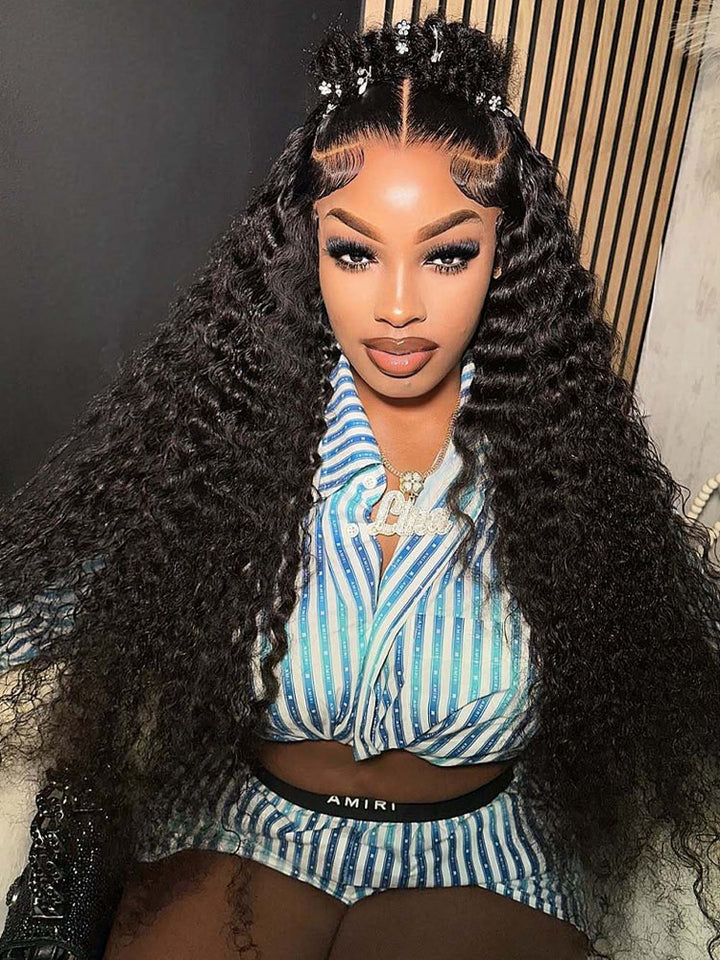 [Clearance Sale]CurlyMe7x5 HD Lace 250% Full Density Glueless Wig Wear Go Pre Cut Lace Closure Wig