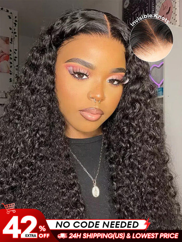 [Clearance Sale] Pre-bleached Water Wave Wear Go Glueless Pre-cut HD Lace Wig Pre-plucked