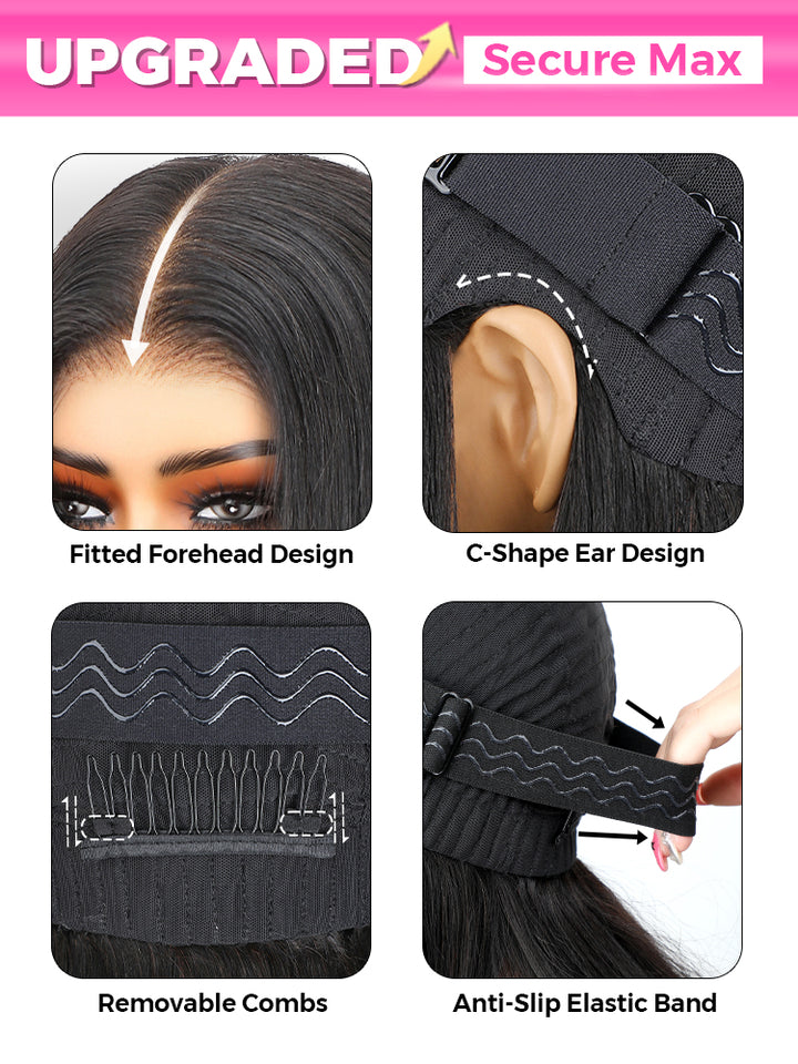 CurlyMe Mocha Mousse Color Layered Cut Face Framing Body Wave Pre-Cut Lace Wear Go Wig