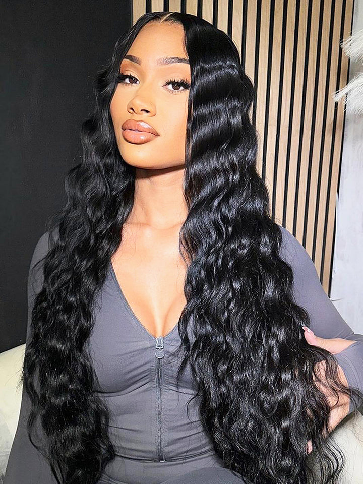 CurlyMe Loose Deep Wave Hair 13x6 Lace Front Wigs Unprocessed Hair On Sale