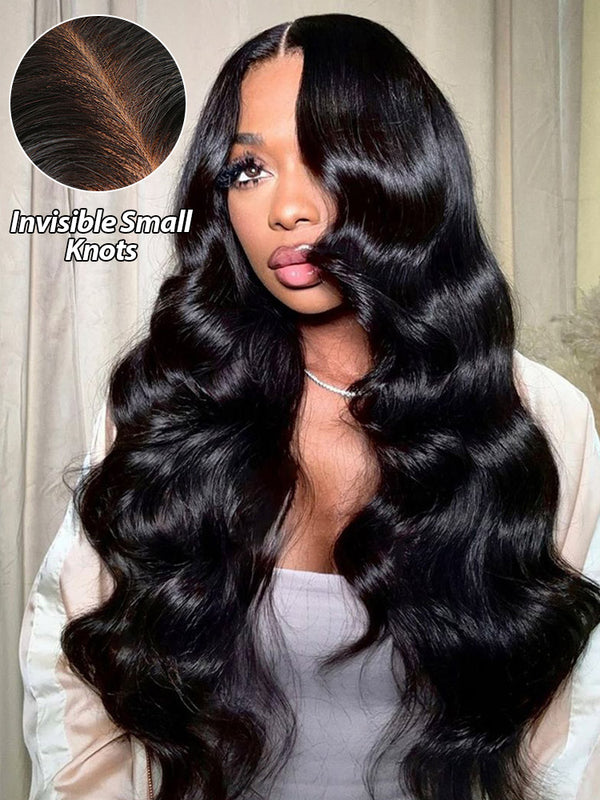 CurlyMe Virgin Human Hair Pre plucked 13x6 Lace Front Wigs Body Wave Hair