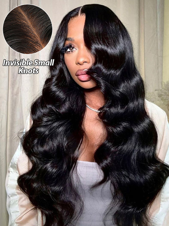 CurlyMe Virgin Human Hair Pre plucked 13x6 Lace Front Wigs Body Wave Hair