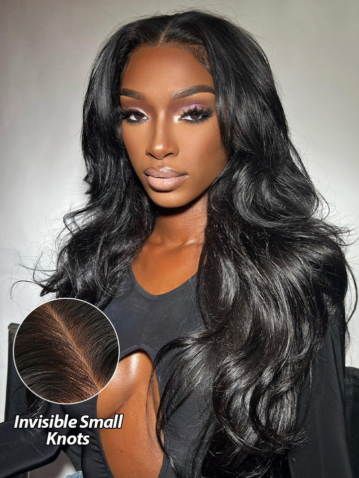 CurlyMe Bleached Knots Body Wave 13x4/13x6 HD Lace Frontal Wig 100% Human Hair Wear Go Wig