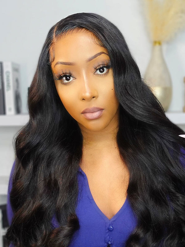 CurlyMe Wear Go Body Wave Human Hair Pre-cut HD Lace Glueless Wig Pre-plucked