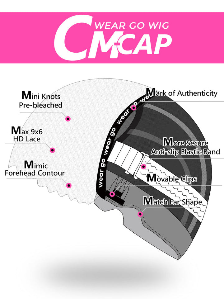 CurlyMe Pre-cut 9x6 Lace M-cap Wear Go Glueless Mini Knots Kinky Curly Hair HD Lace Front Wig Pre-plucked