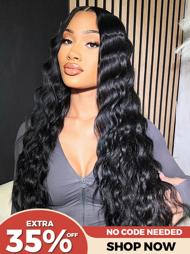 [Clearance Sale]CurlyMe 6x4 HD Lace Loose Deep Glueless Wig Wear Go Pre Cut Lace Closure Wig