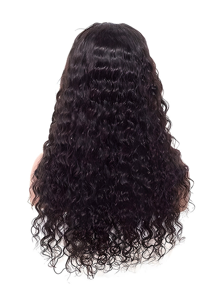 CurlyMe Hair Full Lace Pre Plucked Wigs Water Wave Hair For Black Women