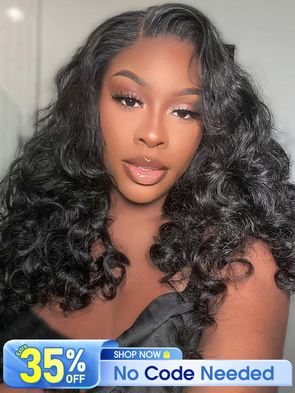 [Clearance Sale] Pre-bleached Ocean Wave Glueless Wear Go Wig Pre-cut HD Lace Wig Pre-plucked