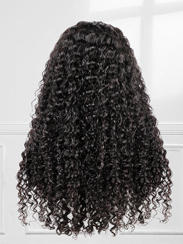 CurlyMe 3C Edges Wear Go Glueless Water Wave Wig With Sweet Curly Babyhair