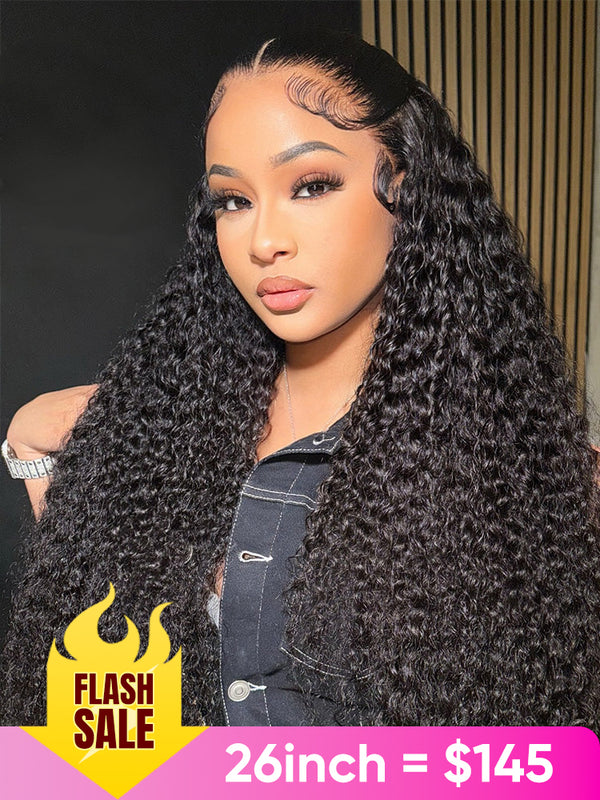 CurlyMe Trendy Kinky Curly Hair 13x4 Lace Front  Wigs Cute Cu