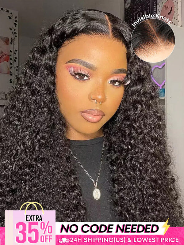 [Clearance Sale] Pre-bleached Water Wave Wear Go Glueless Pre-cut HD Lace Wig Pre-plucked