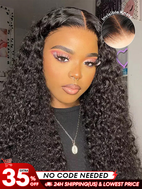 [Clearance Sale] Pre-bleached Water Wave Wear Go Glueless Pre-cut HD Lace Wig Pre-plucked