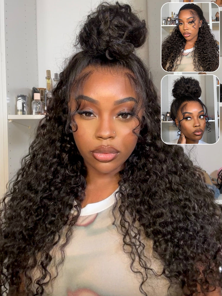 water wave 360 glueless full wig