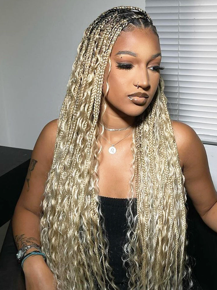 613 Honey Blonde Body Wave Miracle Knots Crochet Human Hair