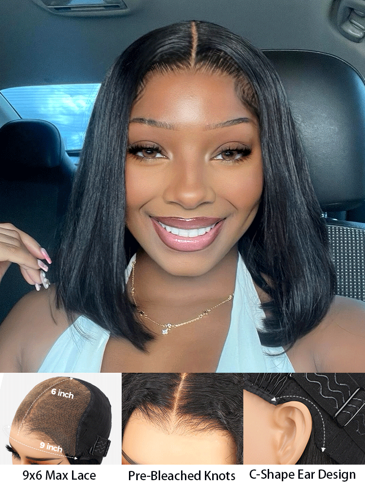 glueless straight bob wig for summer