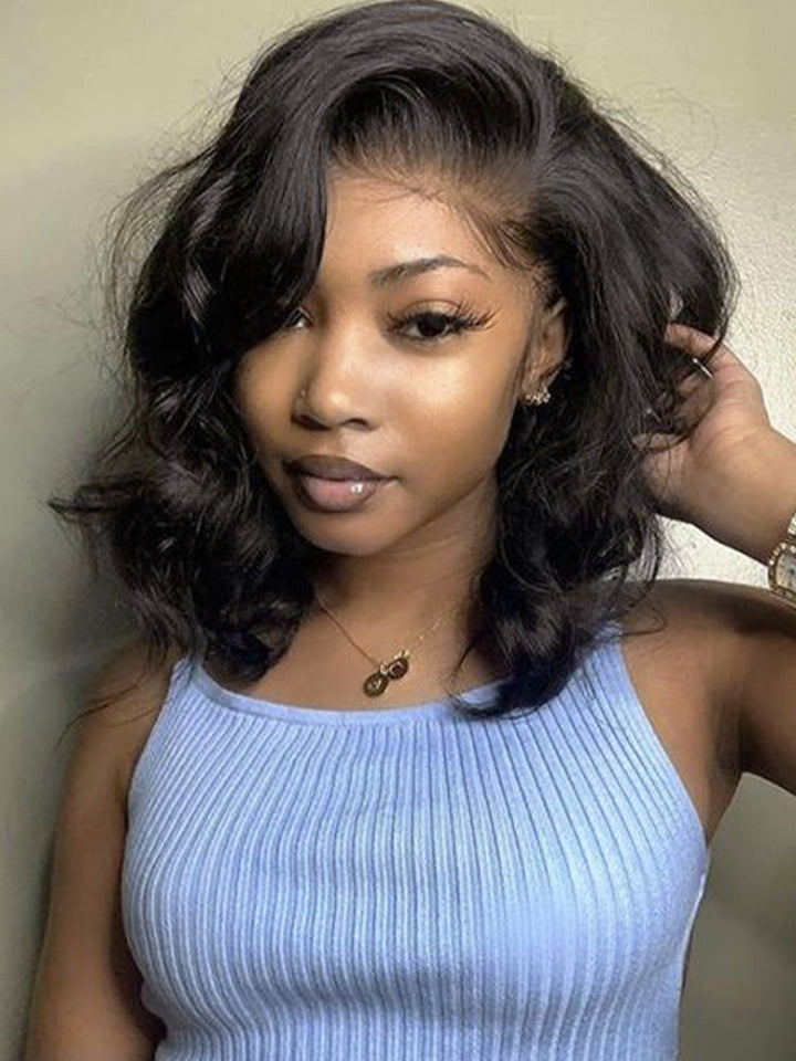 CurlyMe M-Cap 9x6 Blow Out Wear Go Glueless Wig 250% Density Layered Cut HD Lace Wig