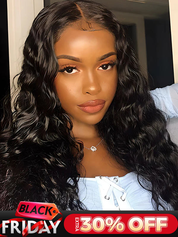 CurlyMe Loose Deep Wave Hair 13x6 Lace Front Wigs Unprocessed Hair On Sale