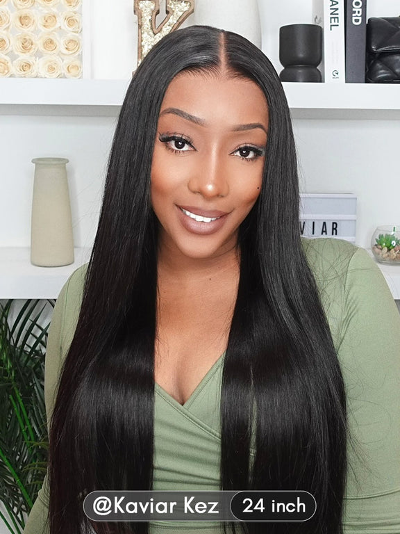 Mini Knots Straight Hair M-cap Wear Go Glueless 9x6 HD Lacec Wig ...