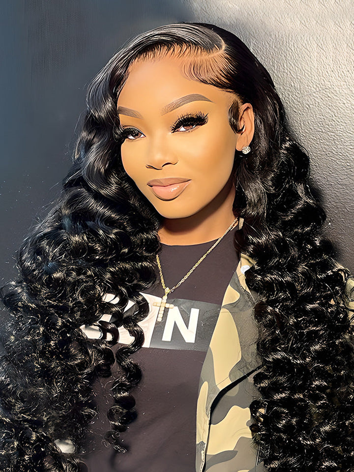 CurlyMe New Wand Curl Hairstyle Wear Go Wig Glueless Pre-cut HD Lace Wig Pre-plucked