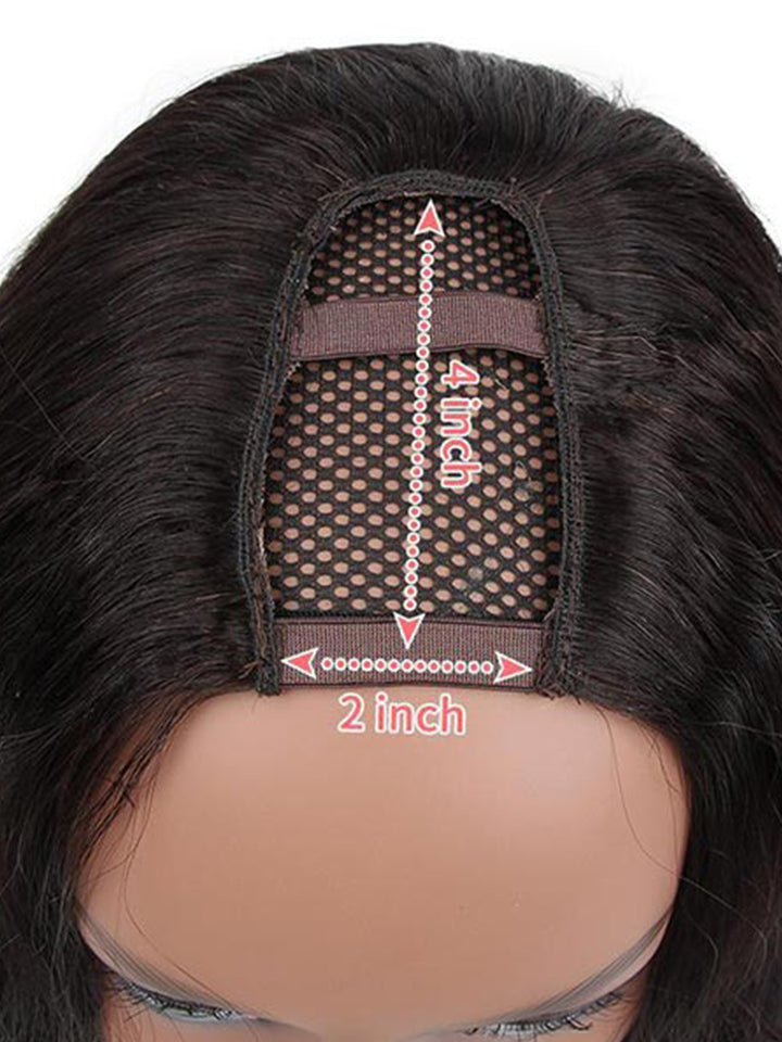 CurlyMe Deep Wave 180% Density U part Wig Human Hair Glueless No Lace Wig