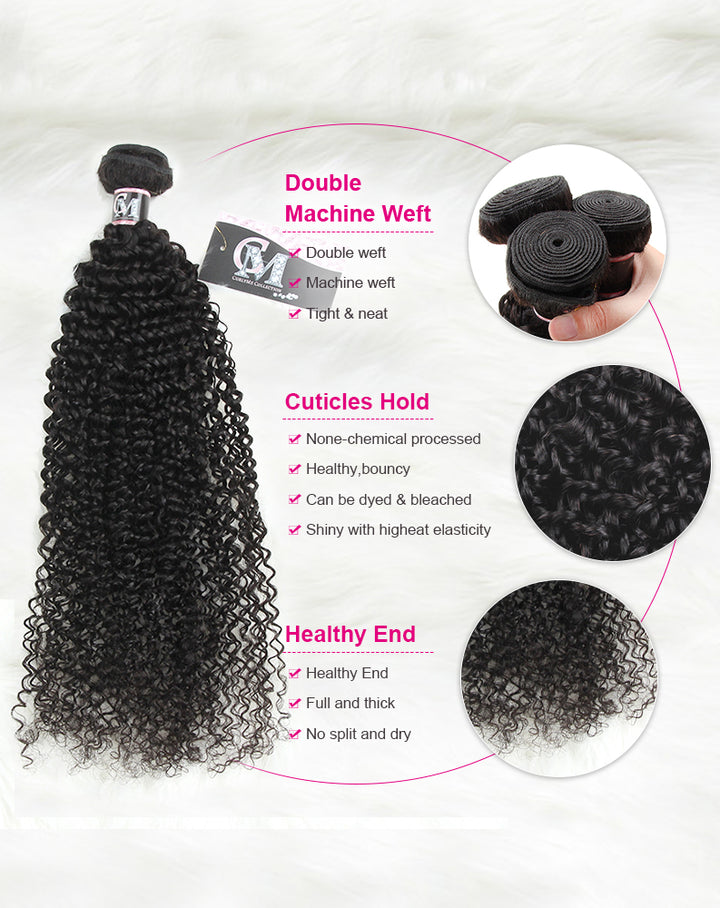 Kinky Curly Natural Black Hair Bundles 1/3/4Pcs | Hair Extensions