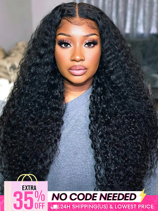 [Clearance Sale] Pre-cut 9x6 Lace M-cap Wear Go Glueless Mini Knots Water Wave Hair HD Lace Front Wig Pre-plucked