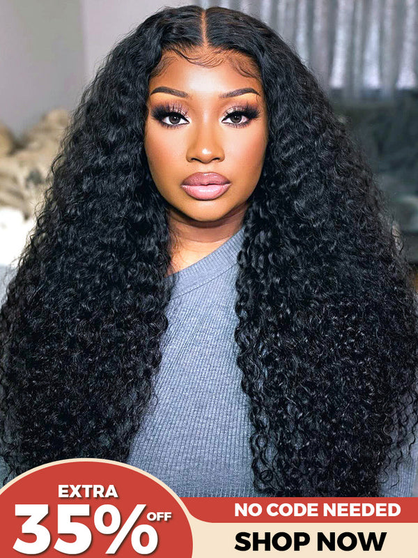 [Clearance Sale] Pre-cut 9x6 Lace M-cap Wear Go Glueless Mini Knots Water Wave Hair HD Lace Front Wig Pre-plucked