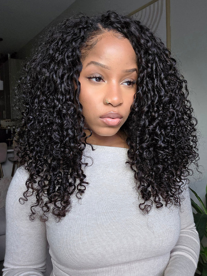 Burmese Curly Crochet Human Hair Extensions Pre-Separated  display picture 1
