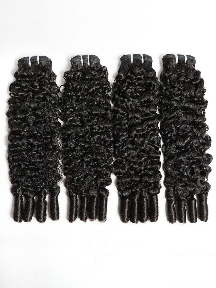 Burmese Curly Natural Black Hair Bundles 1/3/4Pcs | Hair Extensions