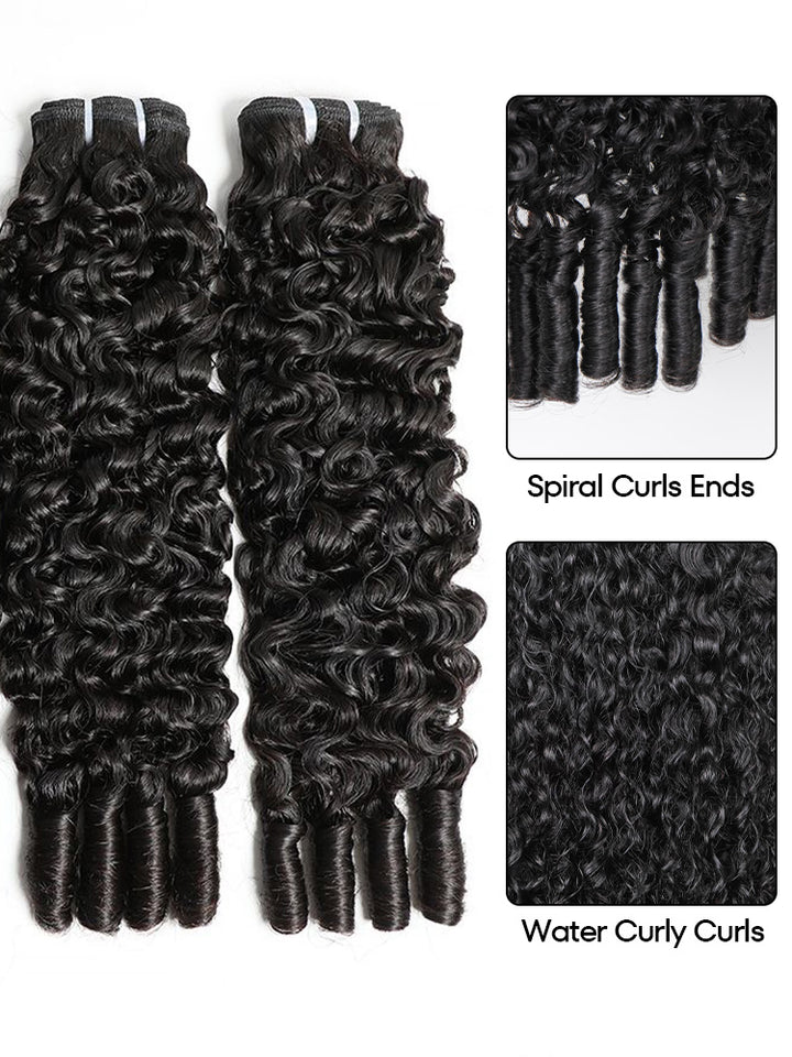 Burmese Curly Natural Black Hair Bundles 1/3/4Pcs | Hair Extensions