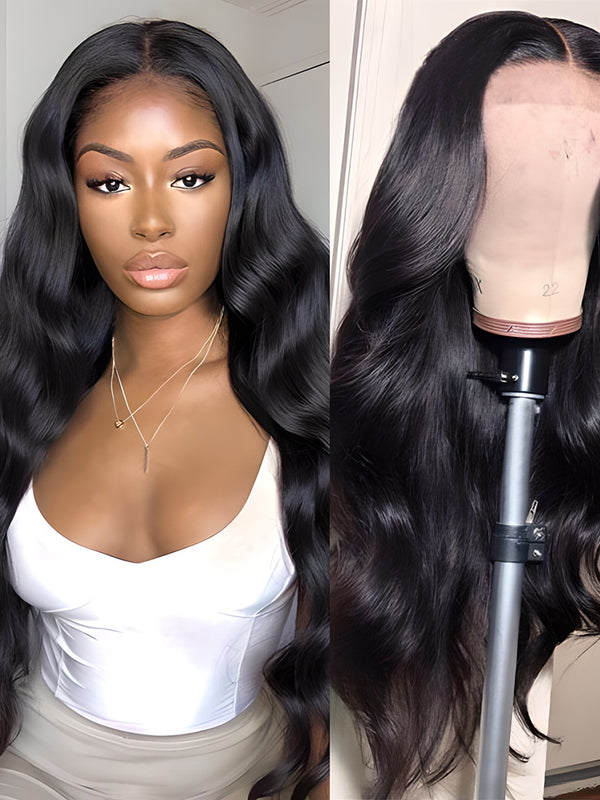 Baddie Wigs Body Wave Cheveux Magnifique Lace Fermeture Perruque