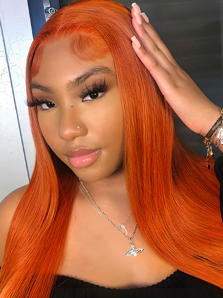 ginger orange buss down wig