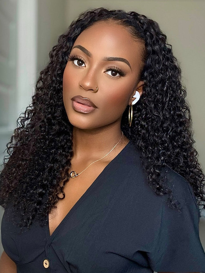 Crochet Hair Extensions Kinky Curly Pre-Separated Virgin  display picture 3