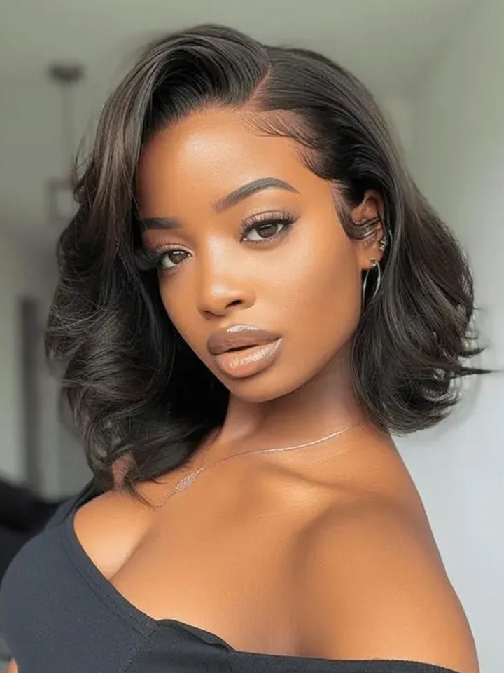 CurlyMe 250% Density C Part Body Wave Wear Go Glueless Layer Cut Wig With Baby Hair
