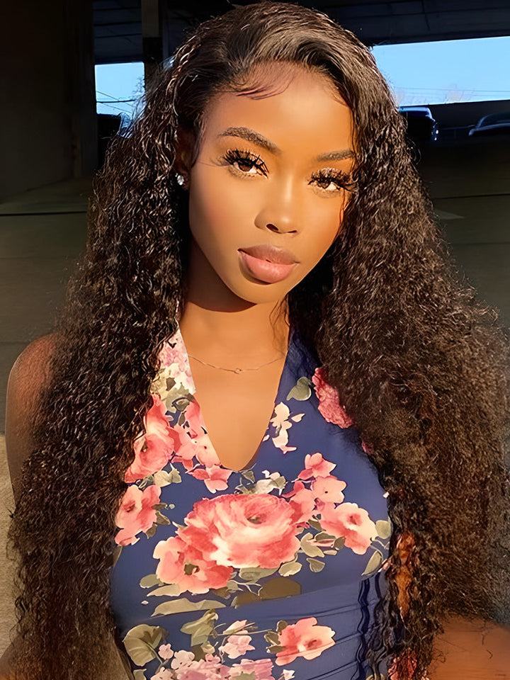 CurlyMe Hot Curly Deep Wave HD Lace/Transparent Lace Frontal Wigs