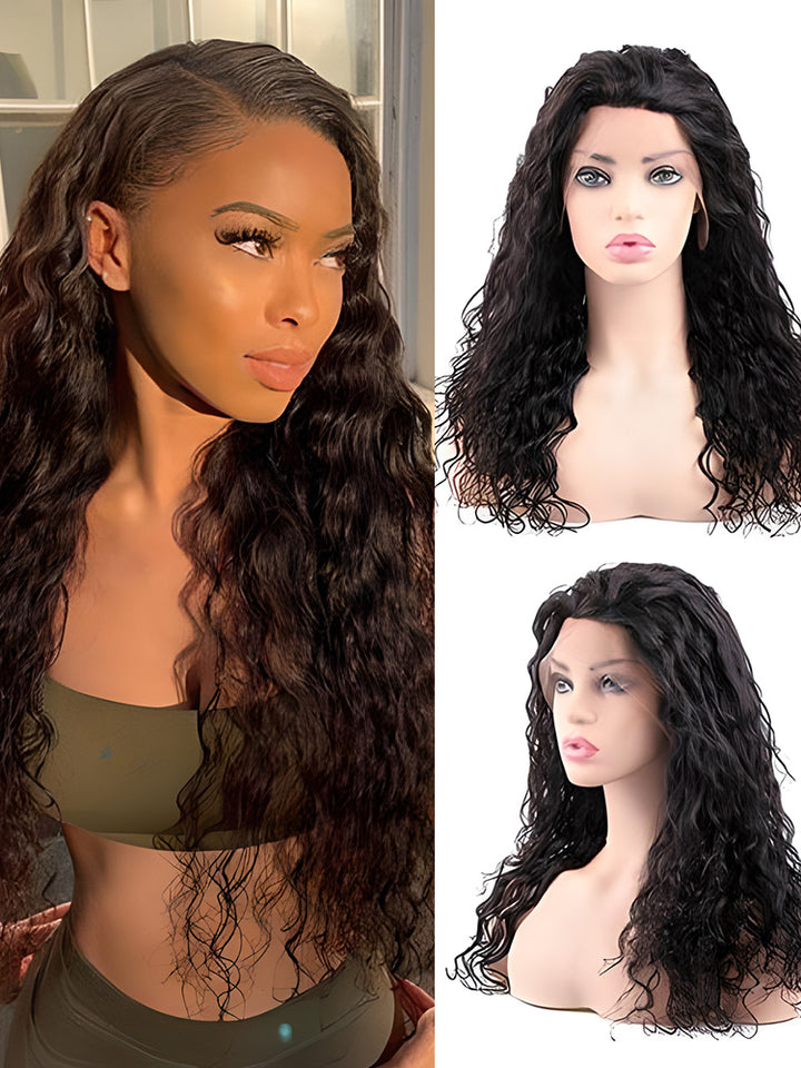 CurlyMe Natural Wave Hair 13x4/13x6 Lace Front Wigs Pre Plucked Wavy Hair