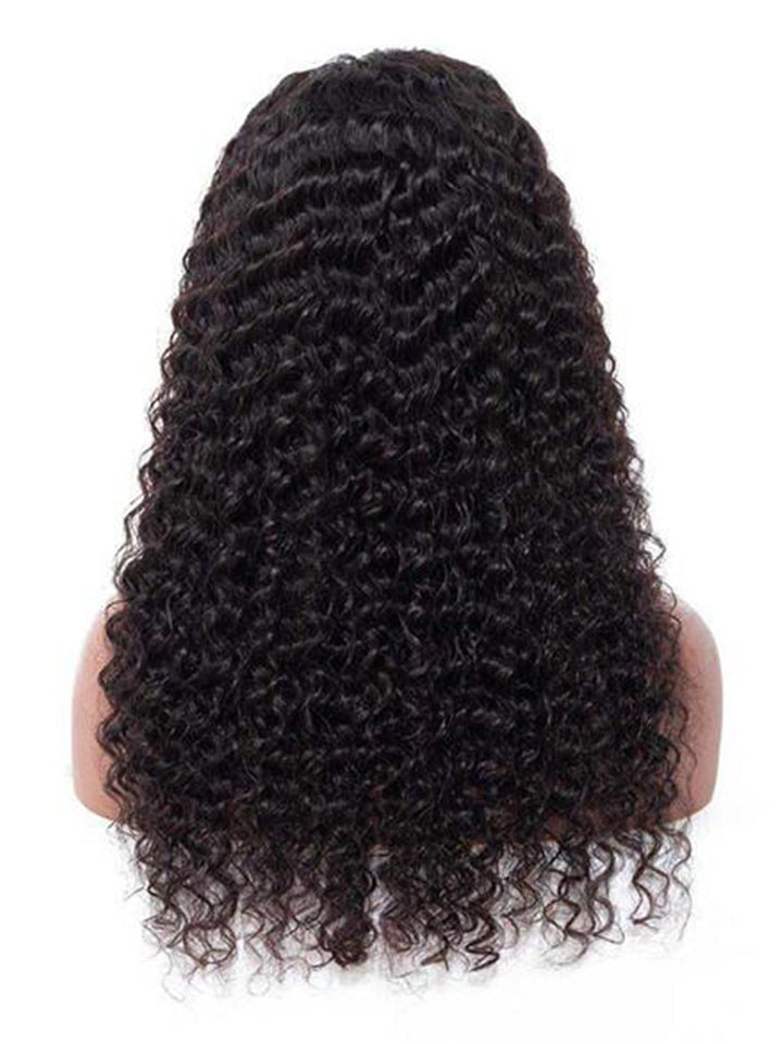 CurlyMe Virgin Curly Hair Full Lace Wigs Deep Wave Hair Pre Plucked Wig For Women