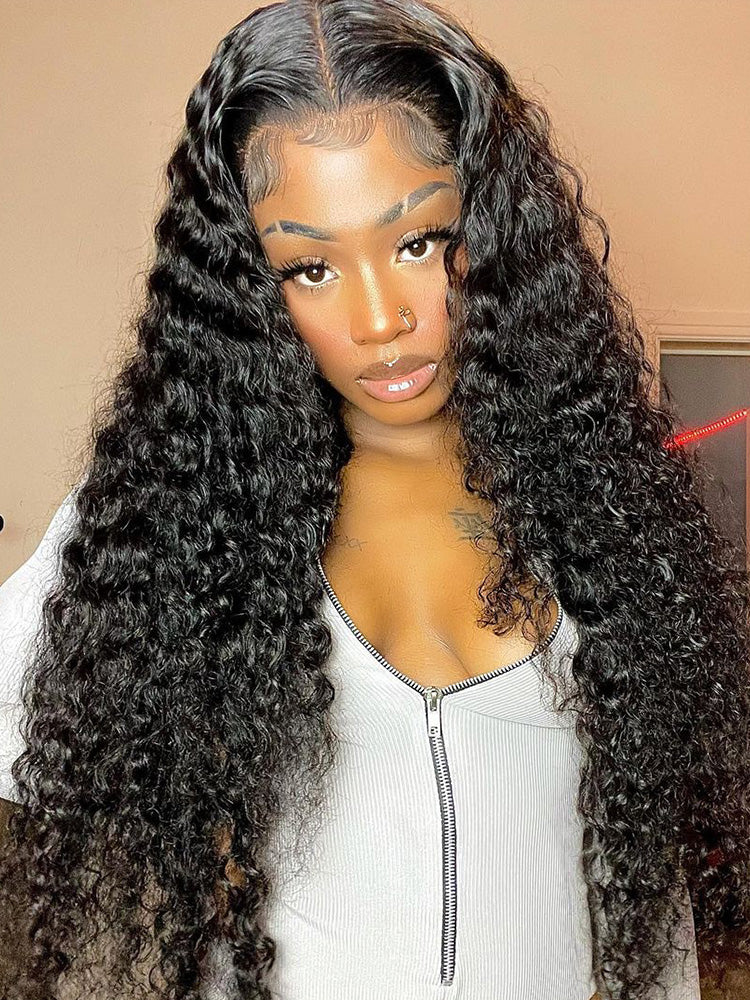 Water Wave Side Part Lace Wig For Women