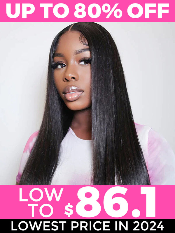 24H Fast Shipping | 6x4 HD Lace Glueless Straight Wear Go Wig