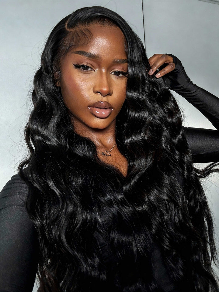 13x6 Deep Wave Lace Front Wig Human Hair Pre Plucked 200 Density Curly Amazon.com : Simeider 30 Inch Deep Wave Lace Front Wigs  main image 3