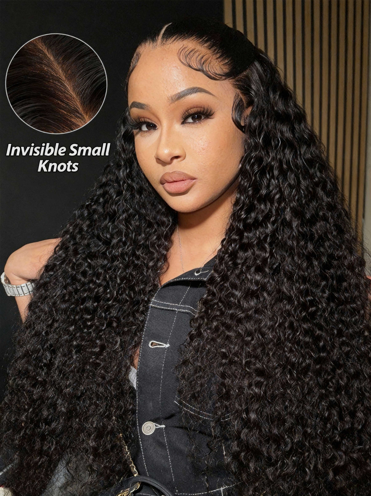 Kinky Curly Pre plucked Lace Front Wigs Human Hair - CurlyMe 