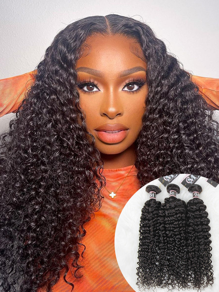 Kinky Curly Natural Black Hair Bundles 1/3/4Pcs | Hair Extensions