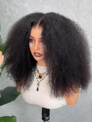 Kinky Curly Wear Go Glueless Wig Pre-Cut 7x5 HD Lace With Bleached Knots