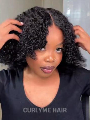 Afro Kinky Curly 7x5 Pre-Cut HD Lace Wear Go Wig Bleached Invisible Knots